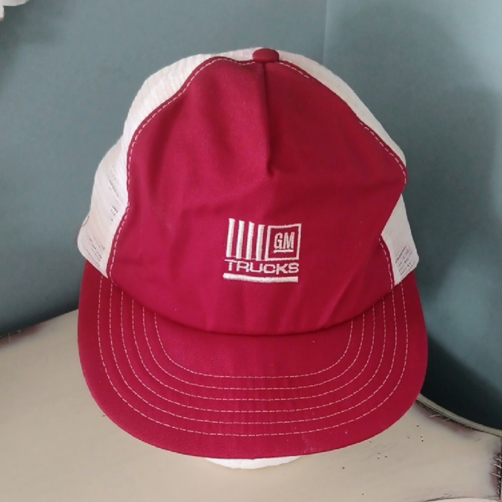 + GM Trucks Red and White Snapback Cap